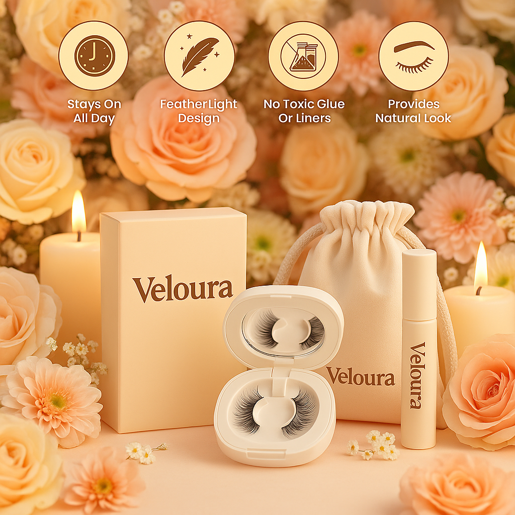 Veloura Magnetic Eyelashes.